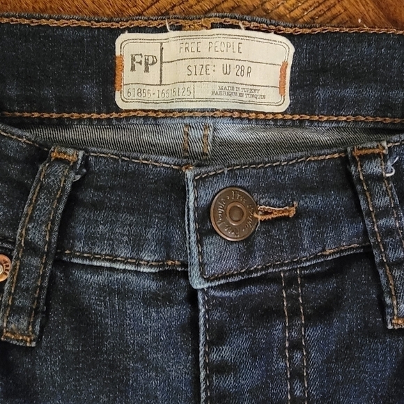 Free People Busted Knee Skinny Jeans Size 28 - Picture 3 of 7